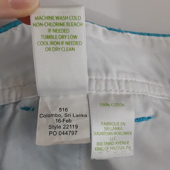 Lilly Pulitzer Callahan Shorts Jacquard Nautical Blue Women 8 Sailor Board Short - Picture 9 of 12